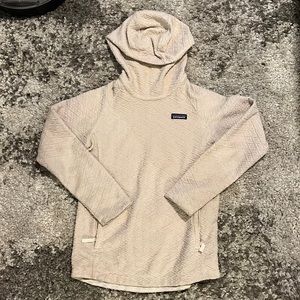 Cream waffled Patagonia hoodie